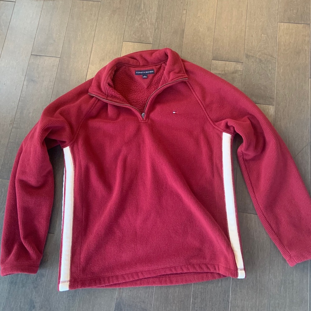 Vintage fleece Tommy Hilfiger half zip sweatshirt